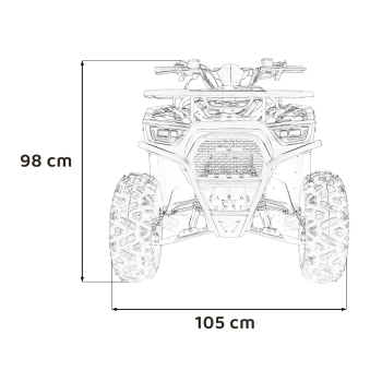 Quad Spalinowy 120CC DISCOVERER Czerwony PSP.ATV009.8.CR